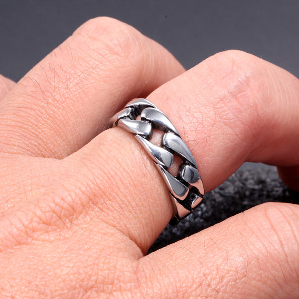 Link Chain Stainless Steel Ring