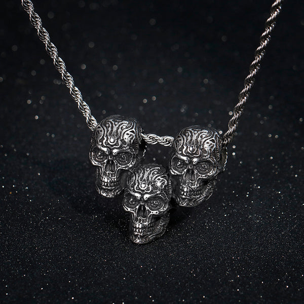 Art Skulls Necklace (Titanium Steel)