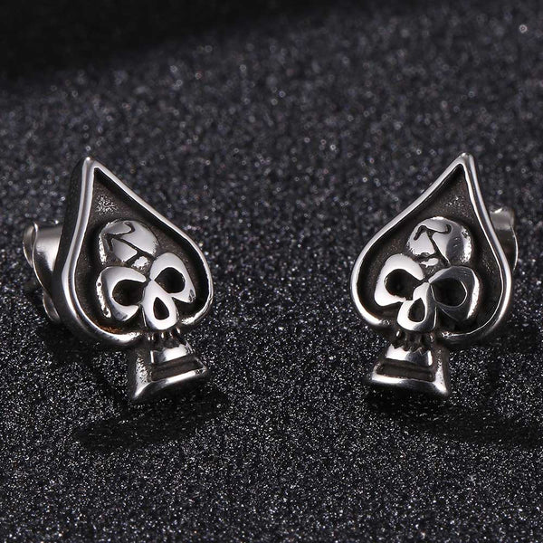 Ace Earrings (Steel)