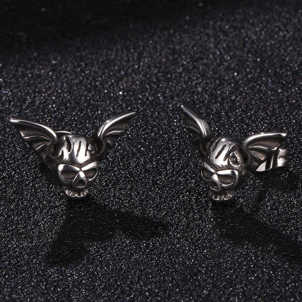 Bats Earrings (Steel)