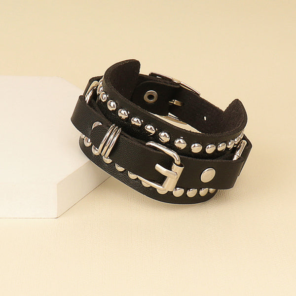 Skull Bracelet Mini Belt (Leather)