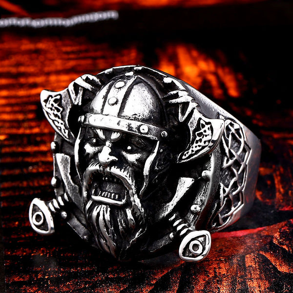 Viking Shield Ring - Stainless Steel