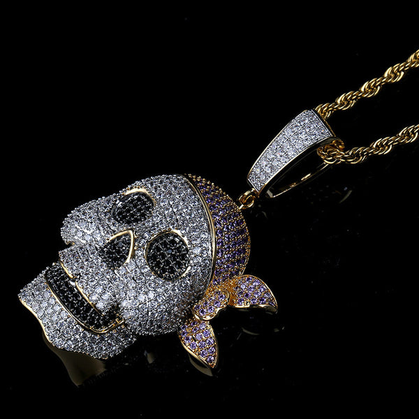 Woman Pirate Skull Necklace