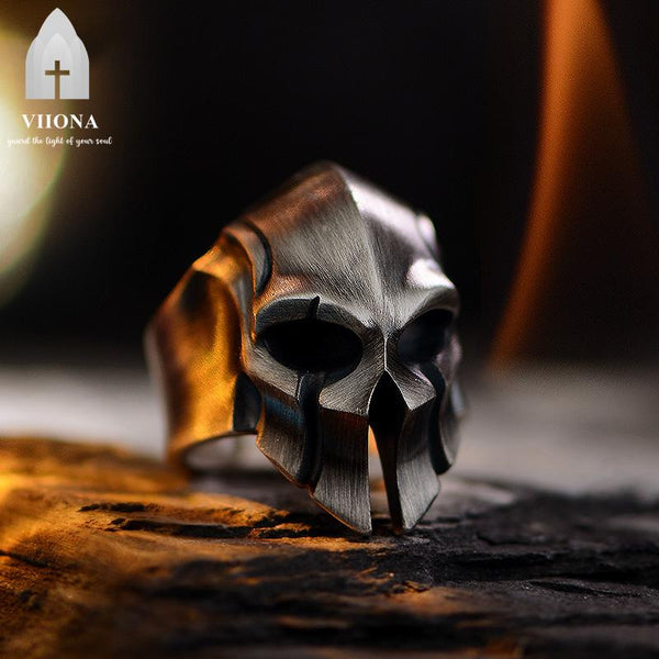 Viiona Spartan Mask Helmet Copper Ring