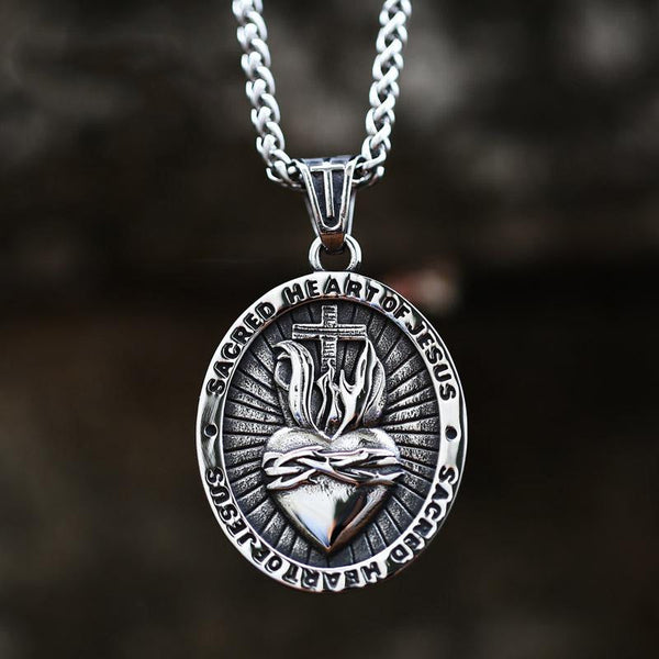 Viiona Sacred Heart Medallion Necklace