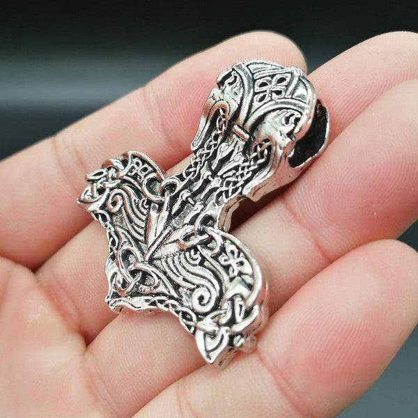 Odin Pendant Necklace with Viking Pattern