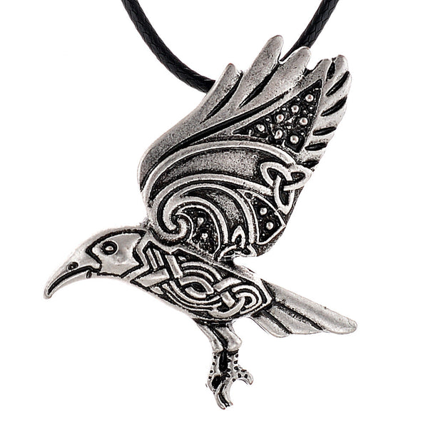 Viking Celtic Raven Pendant