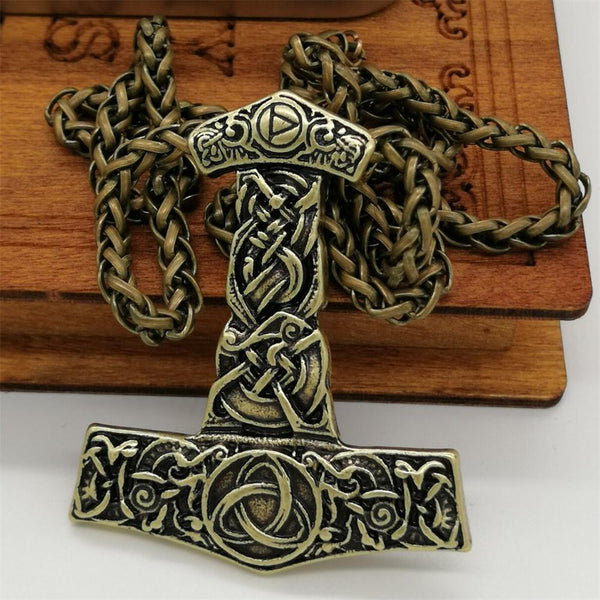 Viking Thor's Hammer Pendant Necklace