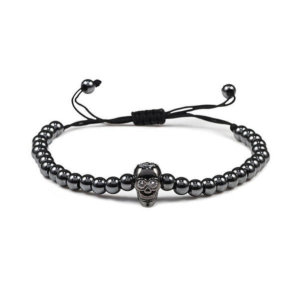 Charm Skull Bracelet (Pearl)