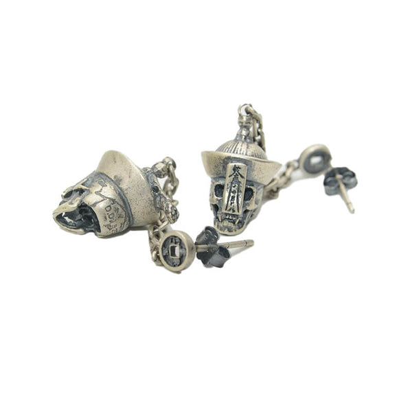 Chinese Zombie Earrings (Silver)