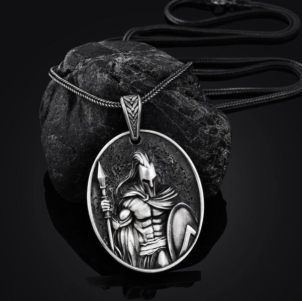 Leonidas Spartan-Halskette aus reinem Zinn