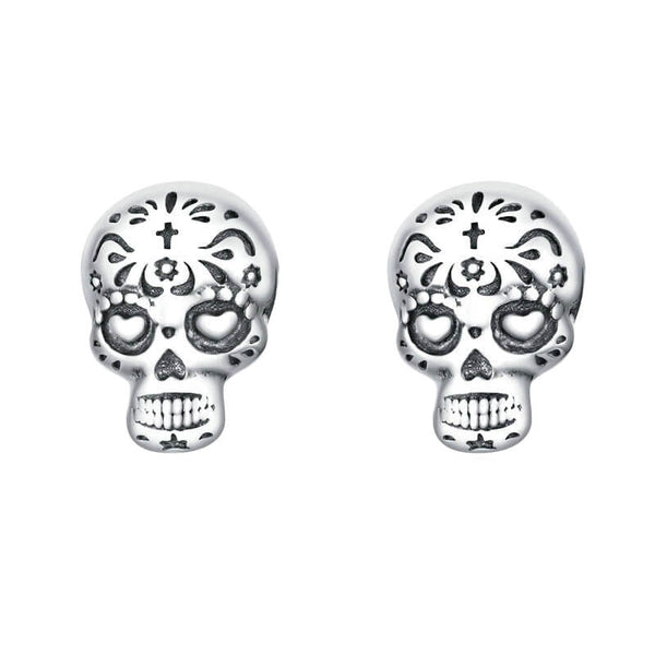 Maxican Skull Earrings (Silver)
