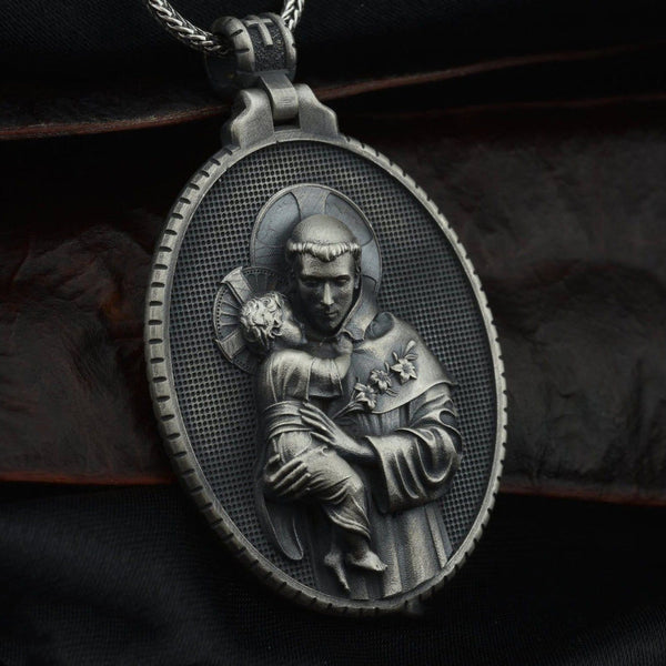 Collier Saint Antoine de Padoue/Le saint patron des objets perdus et volés, des marins, des pêcheurs, des voyageurs et des vacanciers,