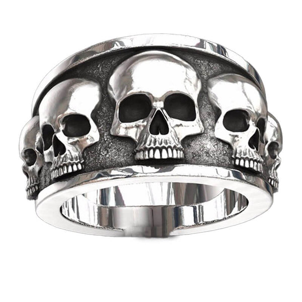 Punk Skull Ring (Steel)