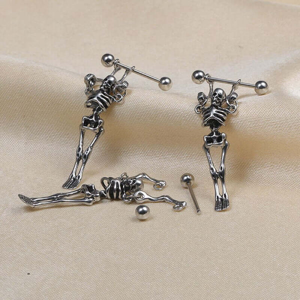 Skeleton Earrings (Steel)