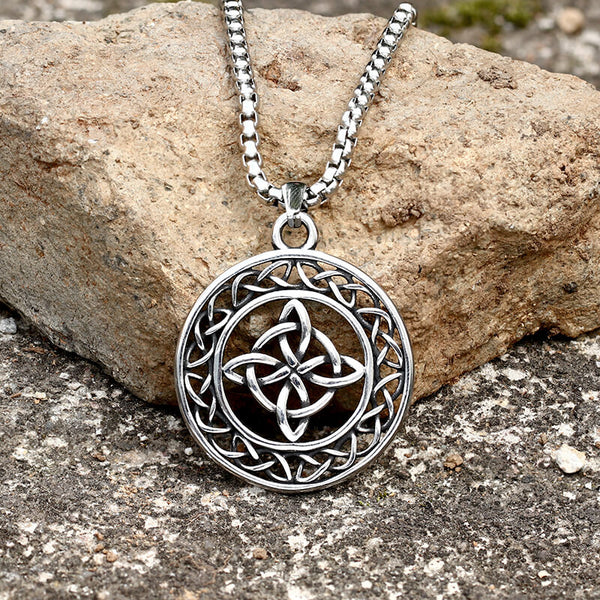 Celtic Star Knot Stainless Steel Viking Pendant