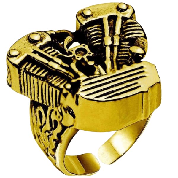 Goldfire Biker Ring