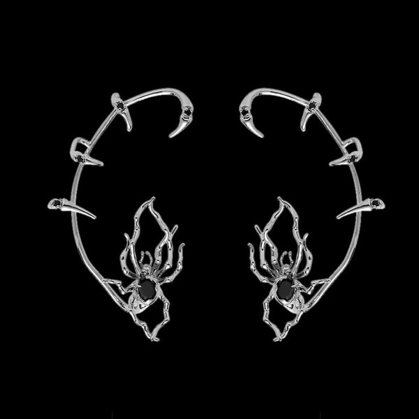 Goth Spider Brass Animal Ear Cuff