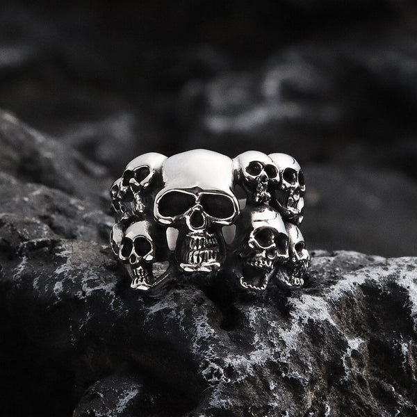 Halloween Spectre Skull Edelstahlring