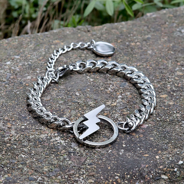 Bracelet en acier inoxydable Lightning OT