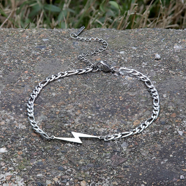 Lightning Stainless Steel Minimalism Bracelet