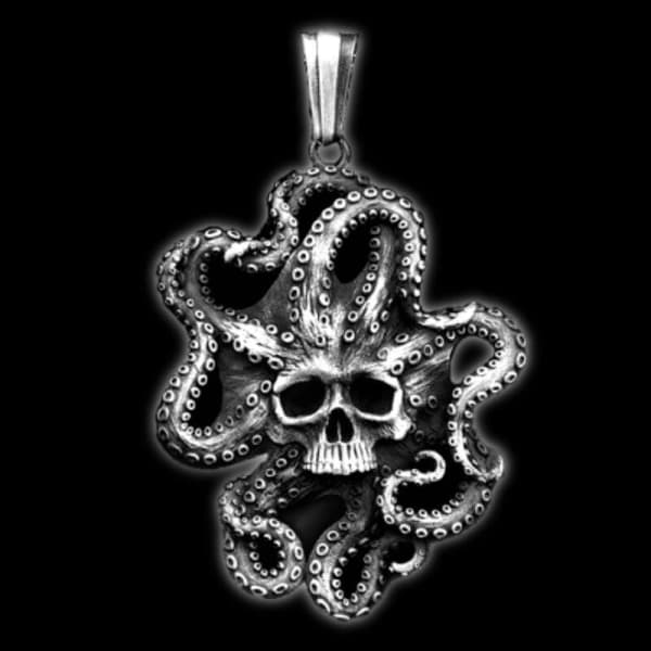 Octopus Skull Necklace "Sea Monster"