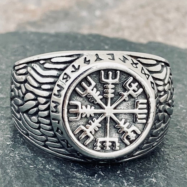 Viking Compass Ring - Sizes 7-15 - R255