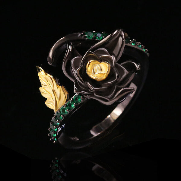 Rose Olivine Brass Women Ring