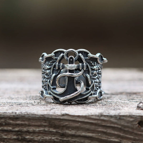 Sailor Anchor Stainless Steel Marine Ring