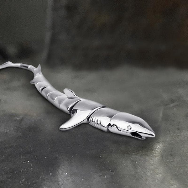 Bracelet en acier inoxydable grand requin blanc