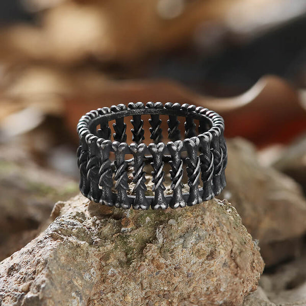 Skull Bone Stainless Steel Band Ring