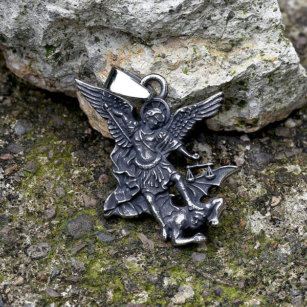 St. Michael Archangel Stainless Steel Religion Pendant