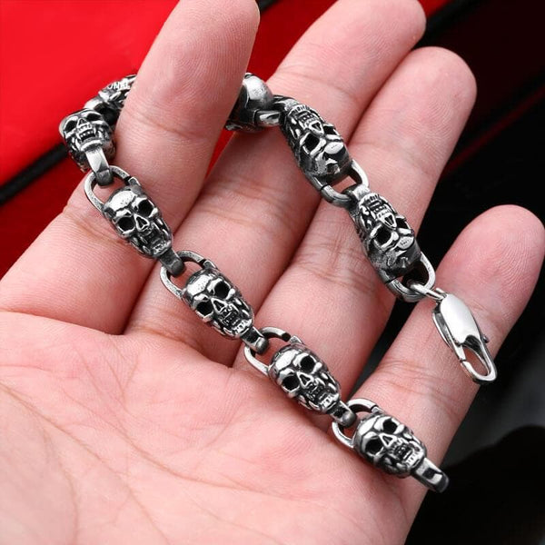 Vampire Skull Stainless Steel Bracelet